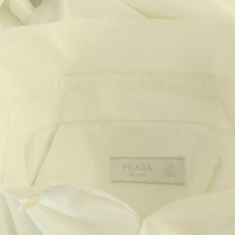 Prada Dress Shirt 39 15.5 White SS