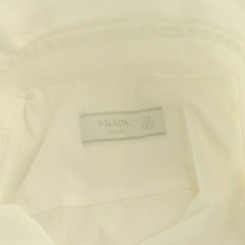 Prada Dress Shirt 39 15.5 White SS