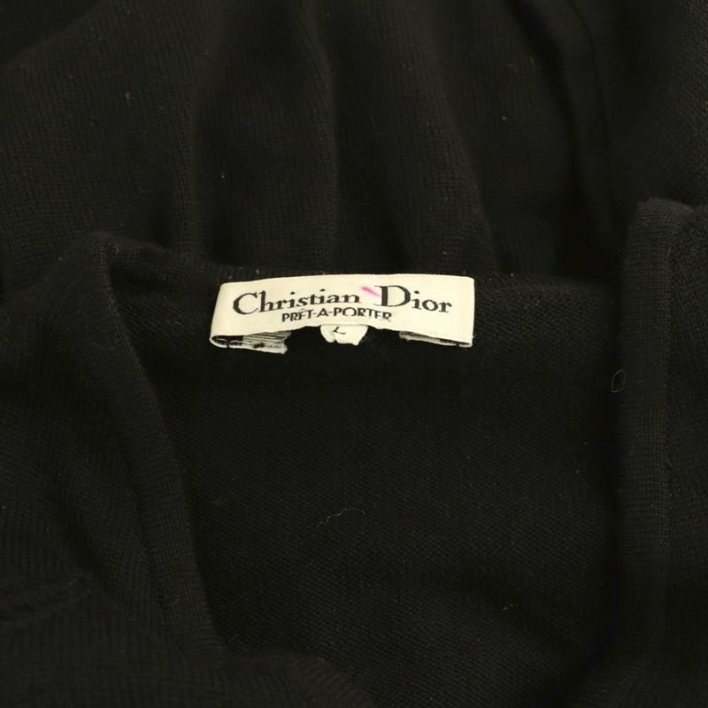 Dior Cardigan Knit Peplum L Black ES