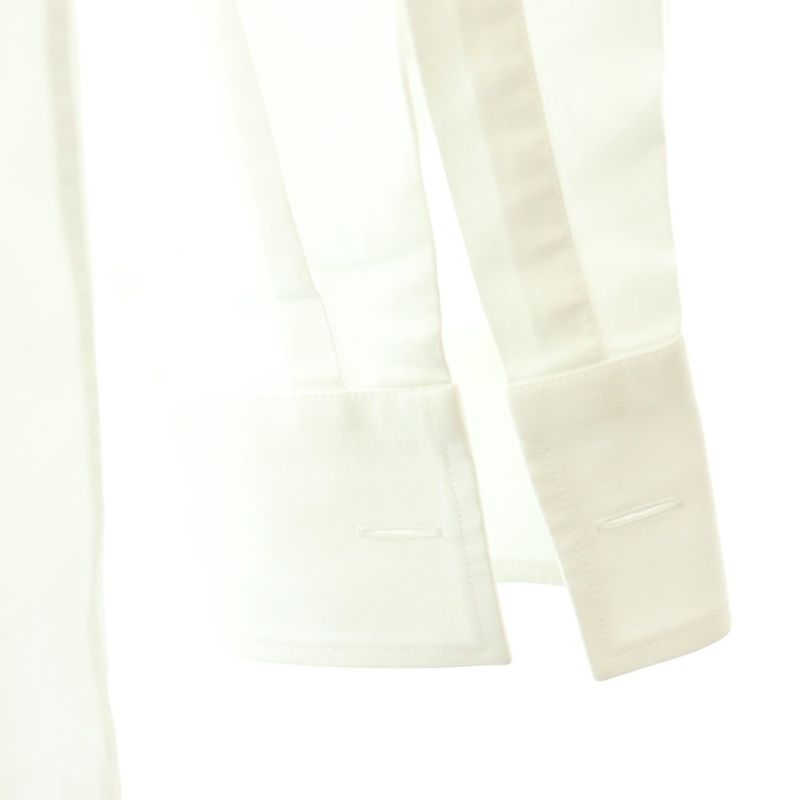 Prada Long Sleeve Shirt Cotton 39 White CX
