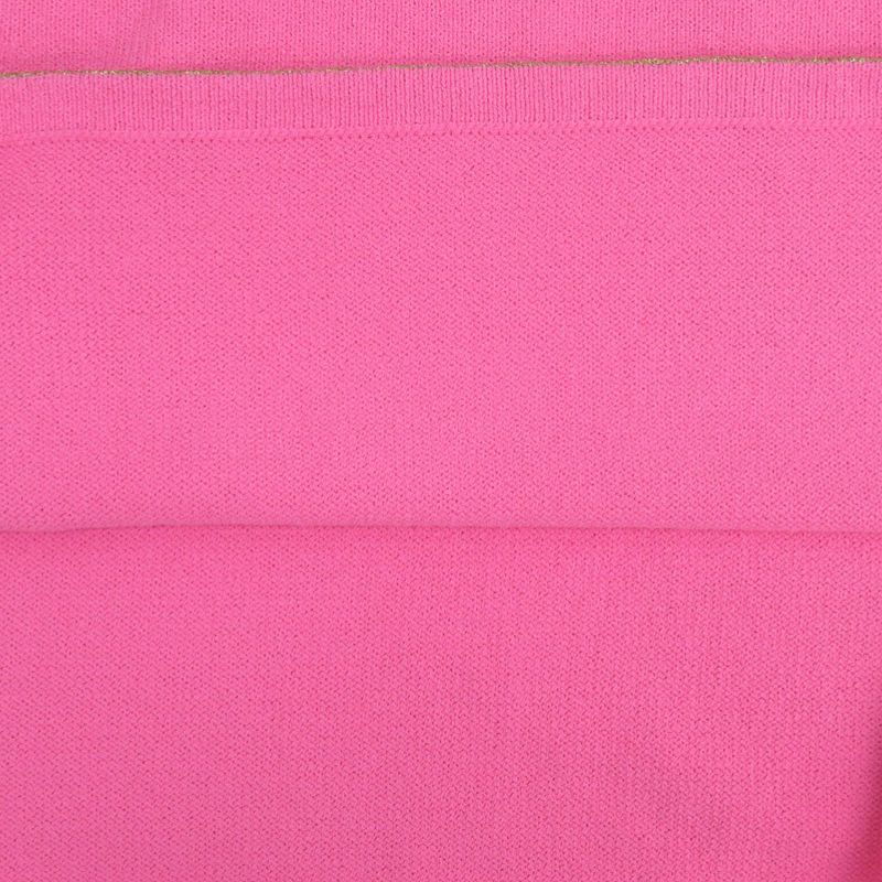 Gucci Sleeveless Knit Dress L Cotton Nylon Pink Gold