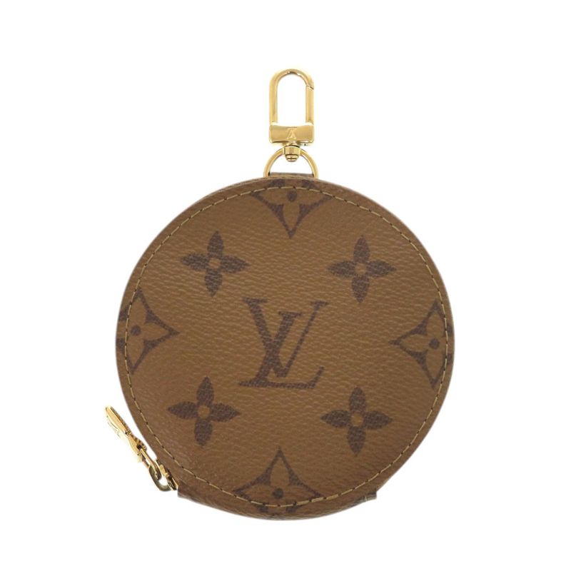 Louis Vuitton Monogram Reverse Canvas Black Shoulder Strap with Coin Case
