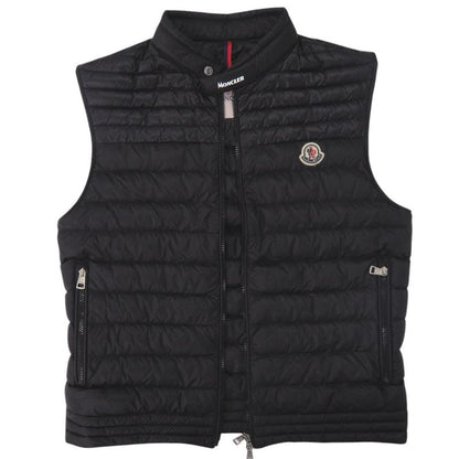 Moncler 2 Silver Nylon Black Down Vest