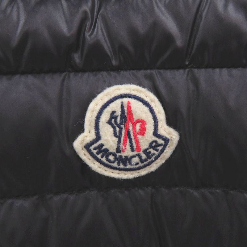 Moncler 2 Silver Nylon Black Down Vest