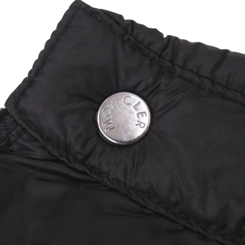 Moncler 2 Silver Nylon Black Down Vest