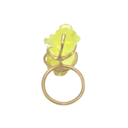 Dior Monkey M Metal Plastic Yellow Ring