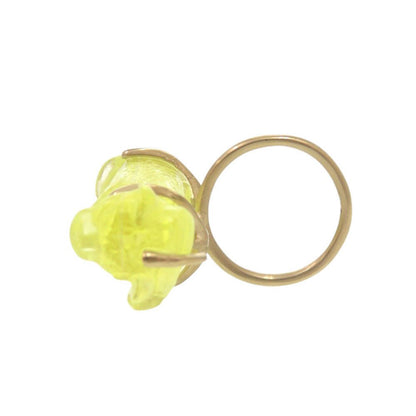 Dior Monkey M Metal Plastic Yellow Ring