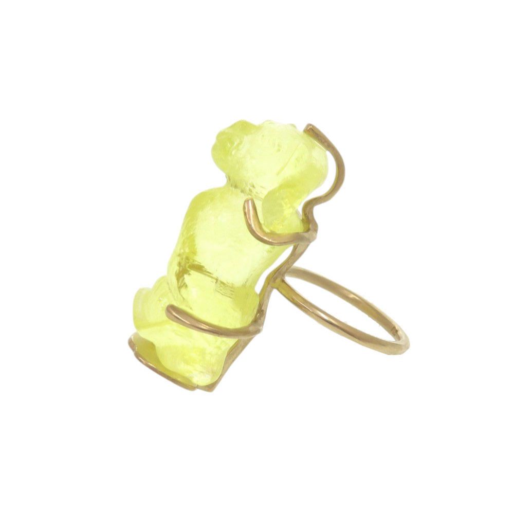 Dior Monkey M Metal Plastic Yellow Ring