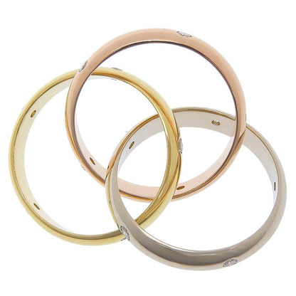 Cartier Trinity Diamond 18k Gold Ring