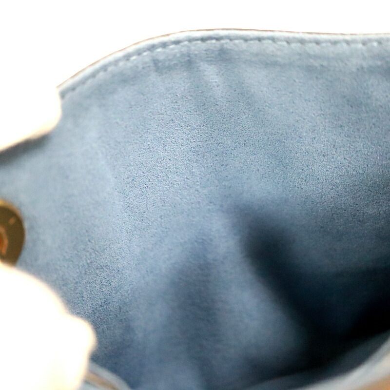 Louis Vuitton Calf Nnu BB Shoulder Bag Monogram Brown Blue