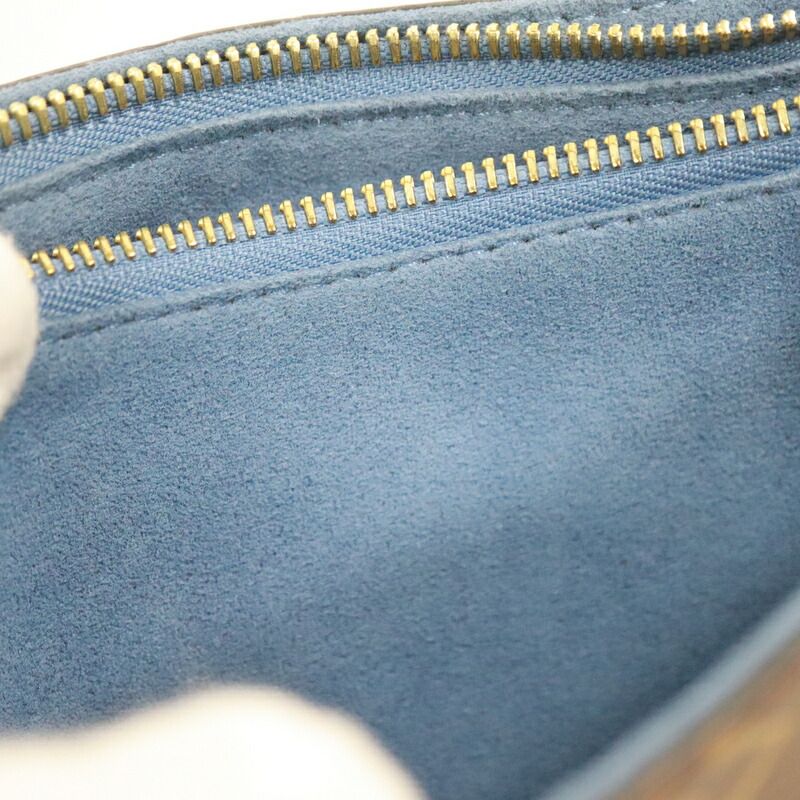 Louis Vuitton Calf Nnu BB Shoulder Bag Monogram Brown Blue