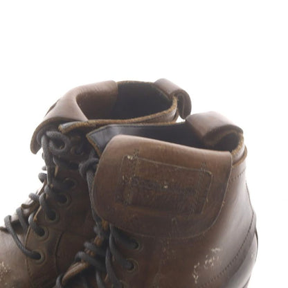 Dolce & Gabbana Short Boots Lace Up Leather Processing 6.5 Brown