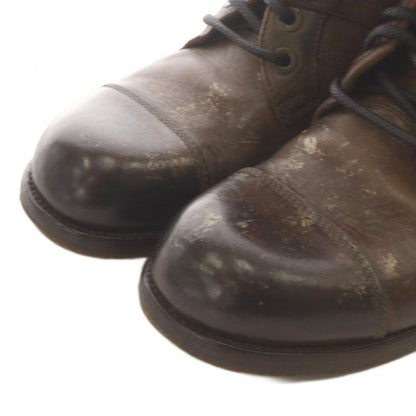 Dolce & Gabbana Short Boots Lace Up Leather Processing 6.5 Brown