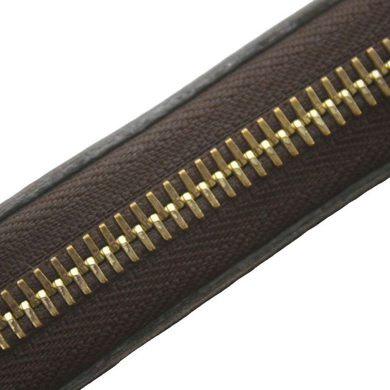Louis Vuitton Zippy Wallet Zip Around Coin Purse Bill Brown Damier Checkered