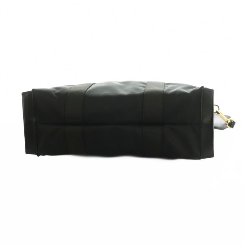 Versace Medusa Nylon 2-Way Shoulder Bag Black