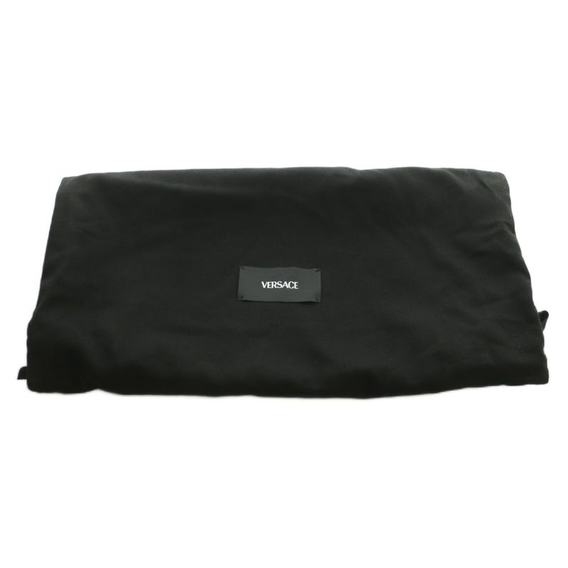 Versace Medusa Nylon 2-Way Shoulder Bag Black