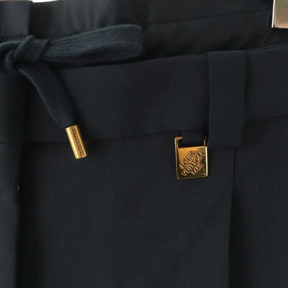 Louis Vuitton Trompe L'oeil Pants Tapered Double Waist Tuck 36 Navy CX