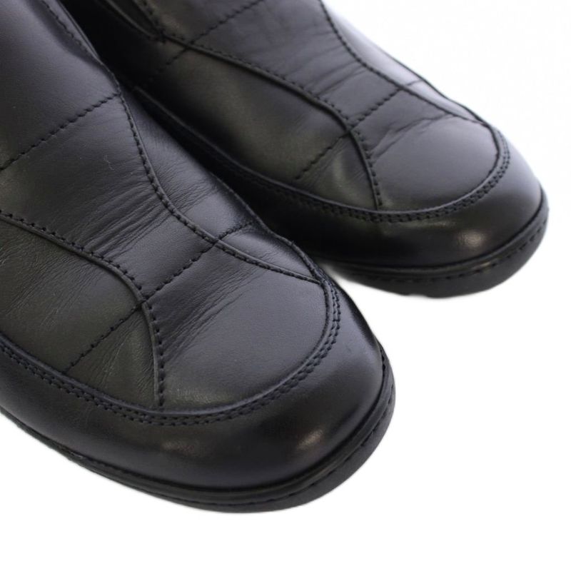 Gucci Slip on Shoes Leather 35.5 Black TK