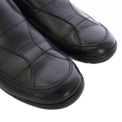 Gucci Slip on Shoes Leather 35.5 Black TK