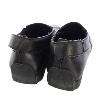 Gucci Slip on Shoes Leather 35.5 Black TK