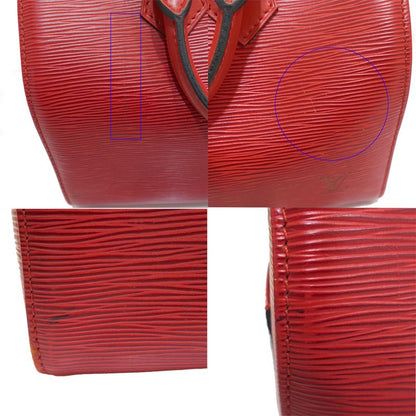 Louis Vuitton Speedy 25 Epi Red Gold Handbag Missing Key