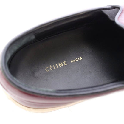 Celine Phoebe Philo Era Fringe Slip on Leather Shoes 36 Gold TK