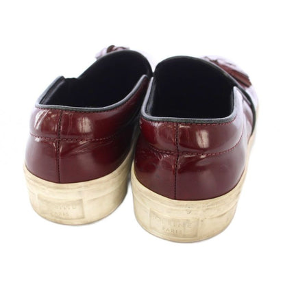 Celine Phoebe Philo Era Fringe Slip on Leather Shoes 36 Gold TK