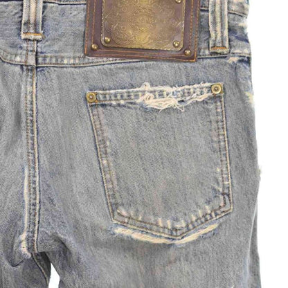 Dolce & Gabbana Denim Pants Jeans Distressed 44 Blue