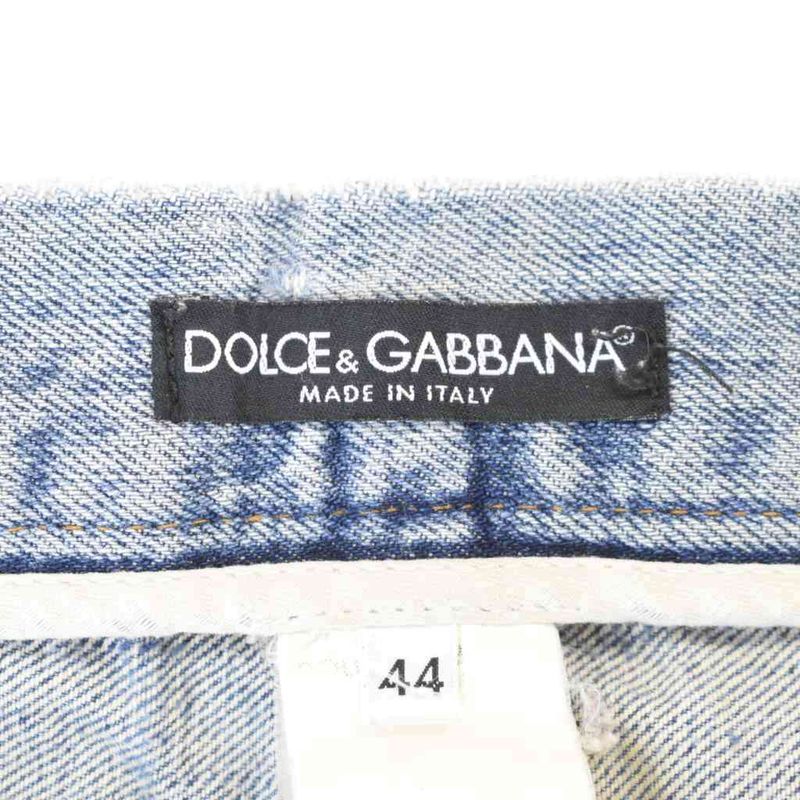 Dolce & Gabbana Denim Pants Jeans Distressed 44 Blue