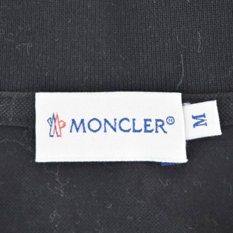 Moncler Polo Shirt Short Sleeve Skipper M Black