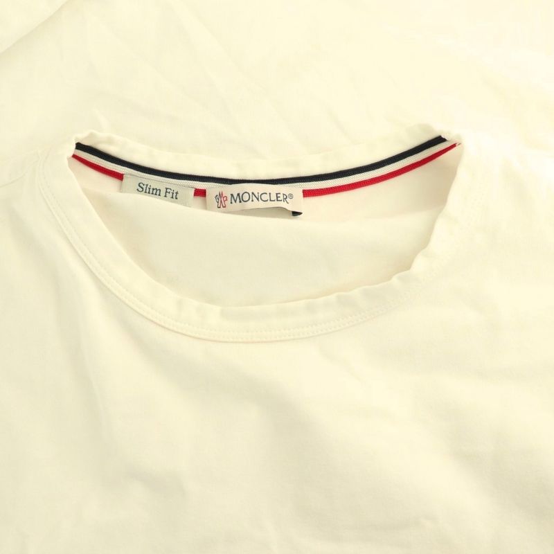Moncler T-Shirt Short Sleeve Line S White ES