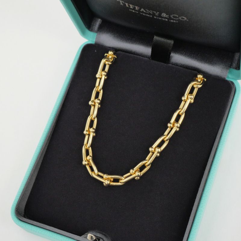 Tiffany & Co Small Link Bracelet 18k Gold 18k 19.3 cm Inner Diameter 17.5 cm