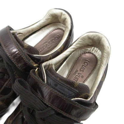 Louis Vuitton Globetrotter Monogram Sneakers Shoes Low Cut 36.5 Brown