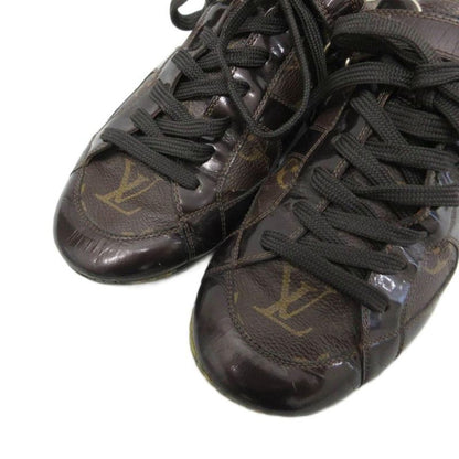 Louis Vuitton Globetrotter Monogram Sneakers Shoes Low Cut 36.5 Brown