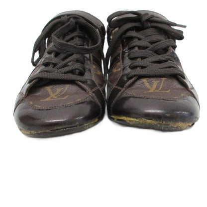Louis Vuitton Globetrotter Monogram Sneakers Shoes Low Cut 36.5 Brown