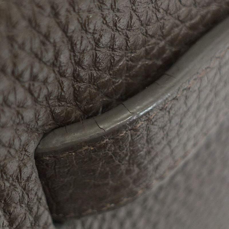 Saint Laurent Sac de Jour Nano Handbag 2-Way Leather Brown Gold