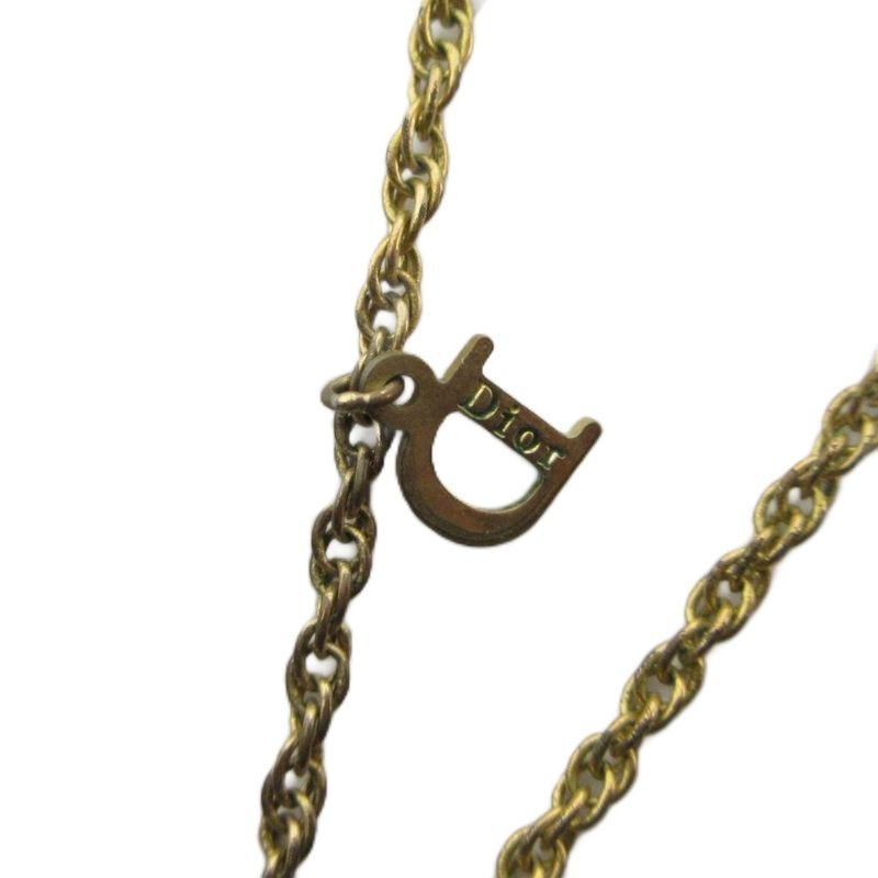 Dior Necklace Pendant Logo Heart Gold