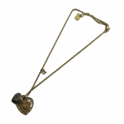 Dior Necklace Pendant Logo Heart Gold