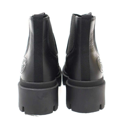 Gucci Side Gore Leather Boots Black 36.5