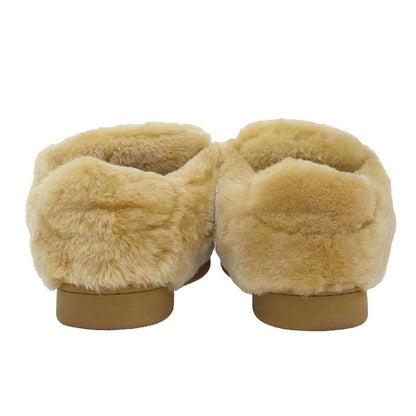 Celine Huntington Low Top Sneakers Shearling Beige 36