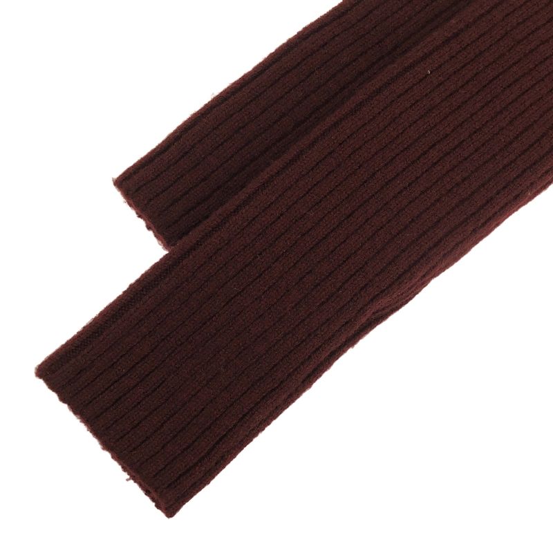 Max Mara Maxmara Wool Cashmere High Neck Knit Sweater Burgundy XS