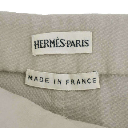 Hermes by Martin Margiela Wool Silk Trousers Pants Beige 38