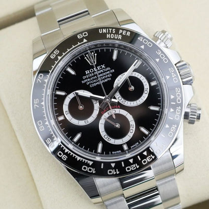 Rolex Cosmograph Daytona Watch SS Black Random