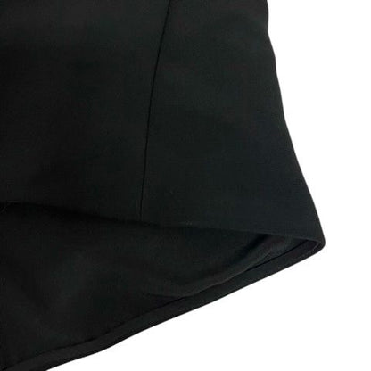 Prada Dress Crew Neck Aline Gathered 3/4 Sleeve Knee Length 38 Black