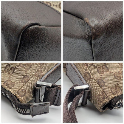Gucci GG Canvas Shoulder Bag Brown
