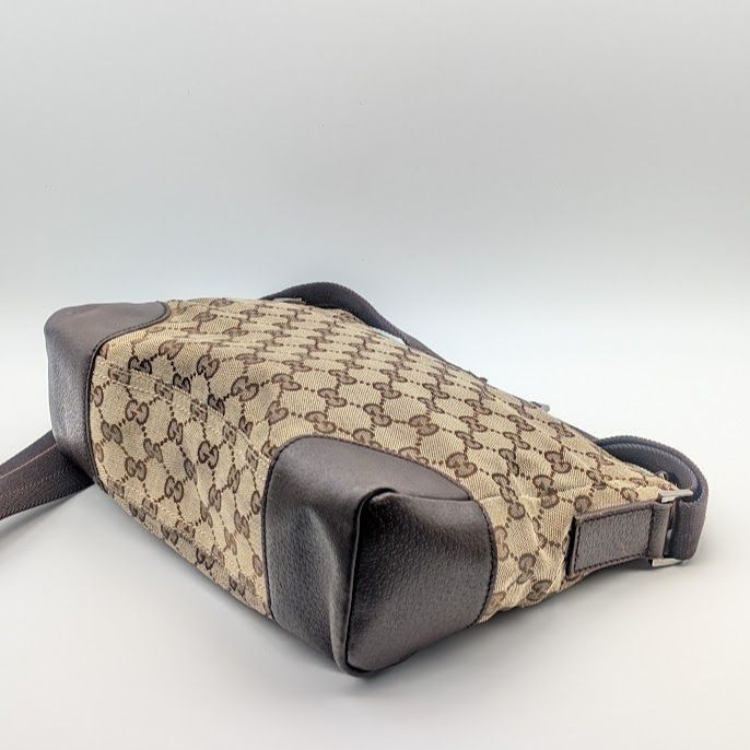 Gucci GG Canvas Shoulder Bag Brown