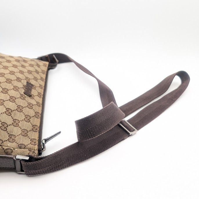 Gucci GG Canvas Shoulder Bag Brown