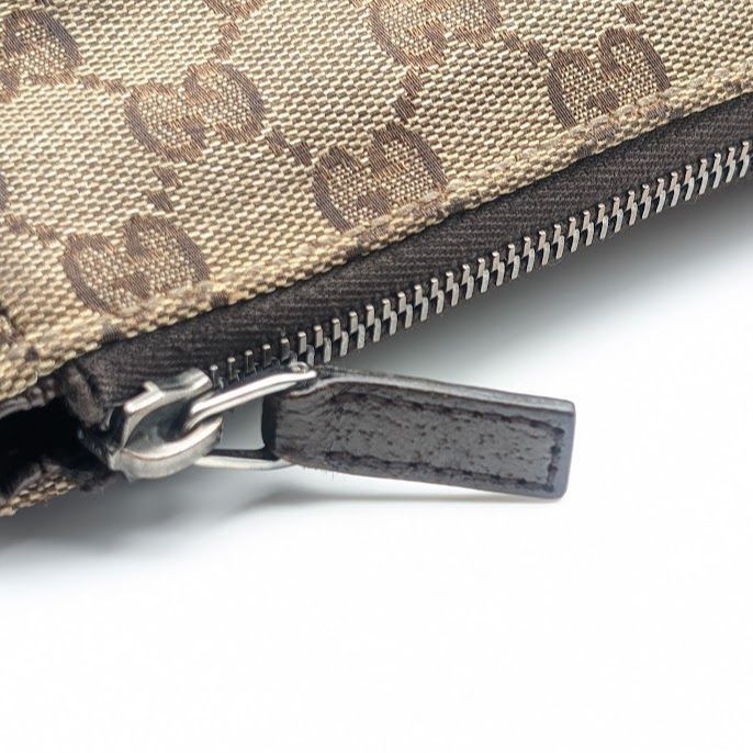 Gucci GG Canvas Shoulder Bag Brown