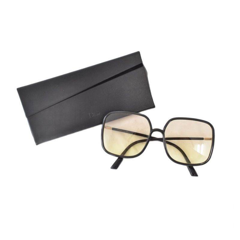 Dior Sunglasses Square Frame Eyewear Black