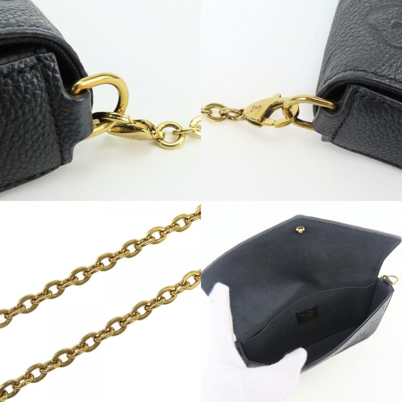 Louis Vuitton Shoulder Bag Pochette Felicity Monogram Empreinte Noir Gold